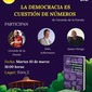 Presentación del libro, La democracia es cuestión de números.